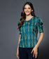 Chiffon Printed Vneck Top
